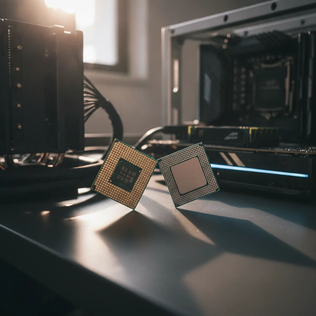 Processeurs AMD Ryzen et Intel Core face à face pour le gaming